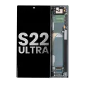 OLED Assembly With Frame Compatible For Samsung Galaxy S22 Ultra 5G (Used OEM Pull: Grade B/C) (Phantom Green)