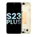OLED Assembly With Frame Compatible For Samsung Galaxy S23 Plus 5G (US & International) (Service Pack) (Cream)