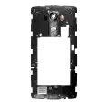 Back Housing Bezel Panel Frame With Power & Volume Button Flex Compatible For LG G4 (Black)