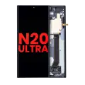 OLED Assembly With Frame Compatible For Samsung Galaxy Note 20 Ultra 5G (Aftermarket Plus) (Mystic Black)