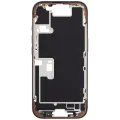 Mid-Frame Housing With Power And Volume Button Compatible For iPhone 16 Pro (International Version) (Used OEM Pull: Grade A) (Desert Titanium)