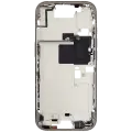 Mid-Frame Housing With Power And Volume Button Compatible For iPhone 16 Pro (International Version) (Used OEM Pull: Grade A) (Natural Titanium)