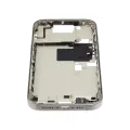 Mid-Frame Housing With Power And Volume Button Compatible For iPhone 16 Pro (International Version) (Used OEM Pull: Grade A) (Natural Titanium)