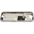 Mid-Frame Housing With Power And Volume Button Compatible For iPhone 16 Pro (International Version) (Used OEM Pull: Grade A) (Natural Titanium)