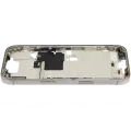 Mid-Frame Housing With Power And Volume Button Compatible For iPhone 16 Pro (International Version) (Used OEM Pull: Grade A) (Natural Titanium)