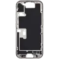 Mid-Frame Housing With Power And Volume Button Compatible For iPhone 16 Pro (International Version) (Used OEM Pull: Grade A) (White Titanium)