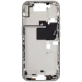 Mid-Frame Housing With Power And Volume Button Compatible For iPhone 16 Pro (International Version) (Used OEM Pull: Grade A) (White Titanium)