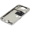 Mid-Frame Housing With Power And Volume Button Compatible For iPhone 16 Pro (International Version) (Used OEM Pull: Grade A) (White Titanium)