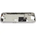 Mid-Frame Housing With Power And Volume Button Compatible For iPhone 16 Pro (International Version) (Used OEM Pull: Grade A) (White Titanium)