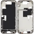 Mid-Frame Housing With Power And Volume Button Compatible For iPhone 16 Pro max (International Version) (Used OEM Pull: Grade A) (Natural Titanium)