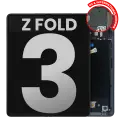 Inner OLED Assembly With Frame Compatible For Samsung Galaxy Z Fold 3 5G (US & International) (Used OEM Pull: Grade B/C) (Phantom Black) 