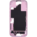 Mid-Frame Housing With Power And Volume Button Compatible For iPhone 16 (International Version) (Used OEM Pull: Grade A) (Pink)