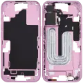 Mid-Frame Housing With Power And Volume Button Compatible For iPhone 16 (International Version) (Used OEM Pull: Grade A) (Pink)