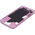 Mid-Frame Housing With Power And Volume Button Compatible For iPhone 16 (International Version) (Used OEM Pull: Grade A) (Pink)