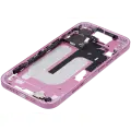 Mid-Frame Housing With Power And Volume Button Compatible For iPhone 16 (International Version) (Used OEM Pull: Grade A) (Pink)