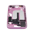 Mid-Frame Housing With Power And Volume Button Compatible For iPhone 16 (International Version) (Used OEM Pull: Grade A) (Pink)