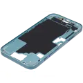 Mid-Frame Housing With Power And Volume Button Compatible For iPhone 16 (International Version) (Used OEM Pull: Grade A) (Teal)