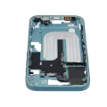 Mid-Frame Housing With Power And Volume Button Compatible For iPhone 16 (International Version) (Used OEM Pull: Grade A) (Teal)