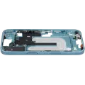 Mid-Frame Housing With Power And Volume Button Compatible For iPhone 16 (International Version) (Used OEM Pull: Grade A) (Teal)