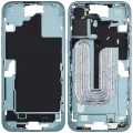 Mid-Frame Housing With Power And Volume Button Compatible For iPhone 16 Plus (International Version) (Used OEM Pull: Grade A) (Teal)