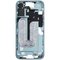 Mid-Frame Housing With Power And Volume Button Compatible For iPhone 16 Plus (International Version) (Used OEM Pull: Grade A) (Teal)