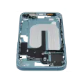 Mid-Frame Housing With Power And Volume Button Compatible For iPhone 16 Plus (International Version) (Used OEM Pull: Grade A) (Teal)