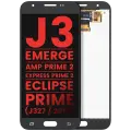 LCD Assembly Without Frame Compatible For Samsung Galaxy J3 / Emerge / Amp Prime 2 / Express Prime 2 / Eclipse / Prime   (J327 / 2017) (Aftermarket Plus) (Black)