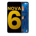 LCD Assembly With Frame Compatible For Huawei Nova 6 5G (Refurbished) (Blue)