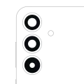 Back Camera Lens (Glass Only) With Adhesive Compatible For Samsung Galaxy S25 Plus 5G (3 Piece Set) (All Colors)