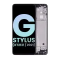 LCD Assembly With Frame Compatible For Motorola Moto G Stylus 5G (XT2131 / 2021) (Genuine OEM) (Cosmic Emerald)
