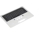 Top Case With Keyboard Compatible For MacBook Pro 13" W/ Touch Bar (A1706 / Late 2016 / Mid 2017) (US English) (Used OEM Pull: Grade A) (Silver)