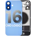 Back Glass With Steel Plate With MagSafe Magnet Pre-Installed Compatible For iPhone 16 (No Logo) (Ultramarine)
