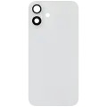 Back Glass With Steel Plate With MagSafe Magnet Pre-Installed Compatible For iPhone 16 Plus (No Logo) (White)