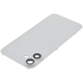 Back Glass With Steel Plate With MagSafe Magnet Pre-Installed Compatible For iPhone 16 Plus (No Logo) (White)