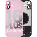 Back Glass With Steel Plate With MagSafe Magnet Pre-Installed Compatible For iPhone 16 Plus (No Logo) (Pink)
