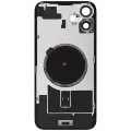 Back Glass With Steel Plate With MagSafe Magnet Pre-Installed Compatible For iPhone 16 Plus (No Logo) (Pink)