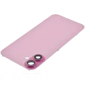 Back Glass With Steel Plate With MagSafe Magnet Pre-Installed Compatible For iPhone 16 Plus (No Logo) (Pink)