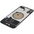 Back Glass With Steel Plate With MagSafe Magnet Pre-Installed Compatible For iPhone 16 Plus (No Logo) (Pink)