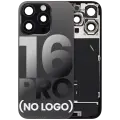 Back Glass With Steel Plate With Wireless NFC Charging MagSafe Magnet & Flashlight Flex Compatible For iPhone 16 Pro  (No Logo) (Black Titanium)
