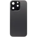 Back Glass With Steel Plate With Wireless NFC Charging MagSafe Magnet & Flashlight Flex Compatible For iPhone 16 Pro  (No Logo) (Black Titanium)