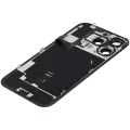 Back Glass With Steel Plate With Wireless NFC Charging MagSafe Magnet & Flashlight Flex Compatible For iPhone 16 Pro  (No Logo) (Black Titanium)