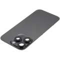 Back Glass With Steel Plate With Wireless NFC Charging MagSafe Magnet & Flashlight Flex Compatible For iPhone 16 Pro  (No Logo) (Black Titanium)
