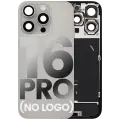 Back Glass With Steel Plate With Wireless NFC Charging MagSafe Magnet & Flashlight Flex Compatible For iPhone 16 Pro  (No Logo) (Natural Titanium)