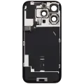 Back Glass With Steel Plate With Wireless NFC Charging MagSafe Magnet & Flashlight Flex Compatible For iPhone 16 Pro  (No Logo) (Natural Titanium)