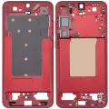 Mid-Frame Housing Compatible For Samsung Galaxy S25 Plus 5G (US & International Version) (Coral Red)