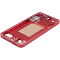 Mid-Frame Housing Compatible For Samsung Galaxy S25 Plus 5G (US & International Version) (Coral Red)