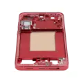 Mid-Frame Housing Compatible For Samsung Galaxy S25 Plus 5G (US & International Version) (Coral Red)