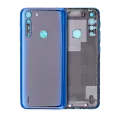 Back cover Glass Compatible For Motorola One Fusion (XT2073 / 2020) (Deep Sapphire Blue) 