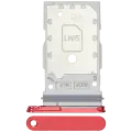 Dual Sim Card Tray Compatible For Samsung Galaxy S25 / S25 Plus (Premium) (Coral Red)