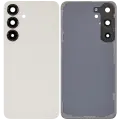 Back Cover Glass With Camera Lens Compatible For Samsung Galaxy S25 Plus 5G (No Logo) (Aftermarket Plus) (Pink Gold)